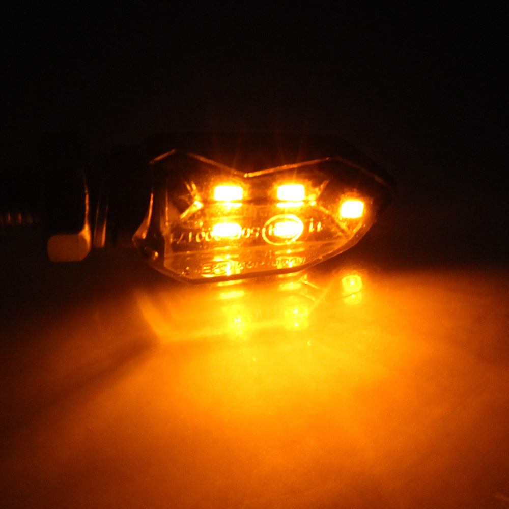 Mini 2 stücke Bernstein Blinker Motorrad LED Motorrad Lampe Universal- Super Helle LED Blinker Licht LED-Anzeigen Licht