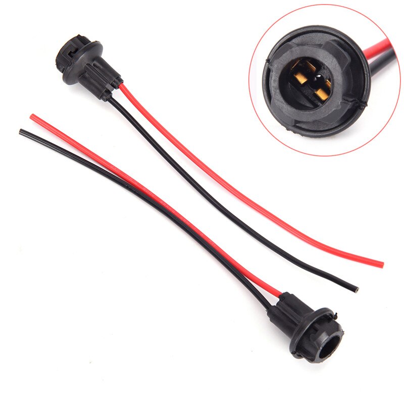 Soporte para casquillo de bombilla T10 W5W, compatible con coche, camión, barco, Conector de goma suave,
