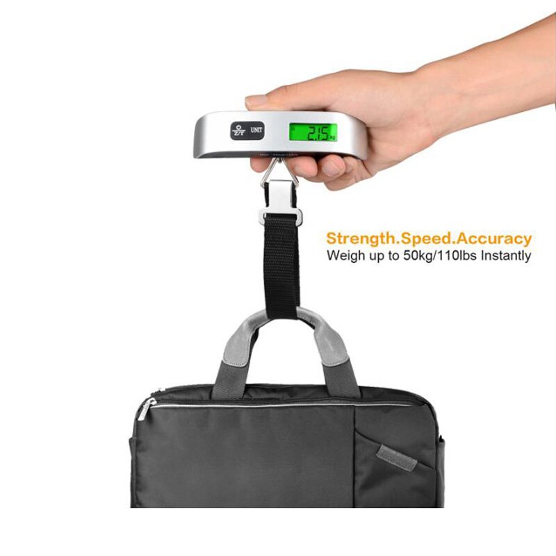 Báscula de equipaje Realmote, 110lb/50 kg, Maleta Digital portátil electrónica, Maleta de viaje, pesa equipaje, balanza colgante, peso LCD
