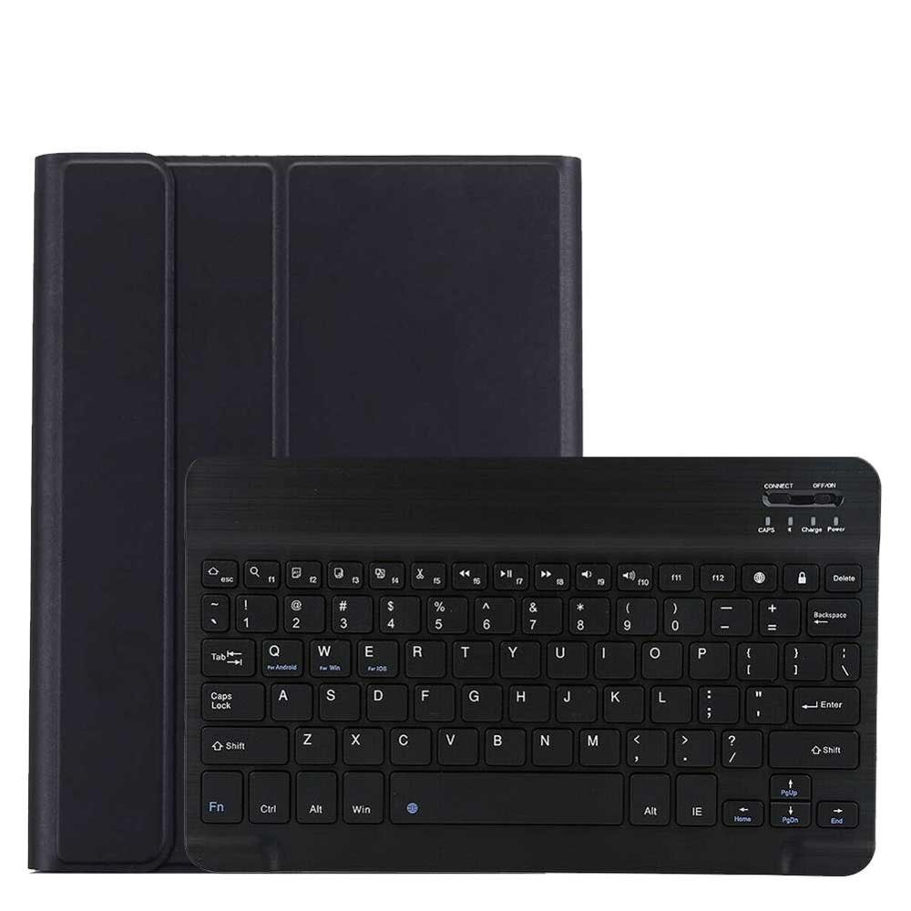 For iPad Pro 11 Keyboard Cover Backlit Wireless Keyboard for iPad Pro 2nd Gen 11" Tablet Funda PU Leather Flip Stand Case: Black-Black