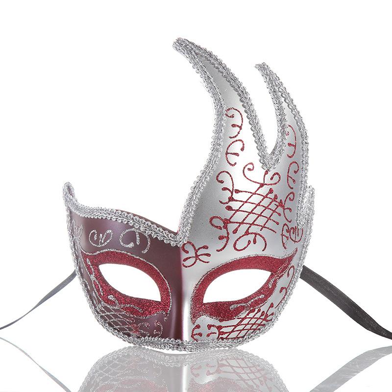 1pcs Party Masks For Adults Venice Masks Masquerade Mask For Carnival Masquerade Half Face Ball Party Masks Party Supplies: red