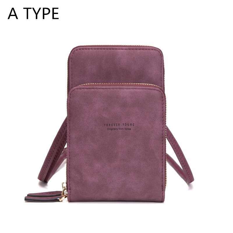 Crossbody Mobiele Telefoon Schoudertas Collectie Mobiel Tas Mode Dagelijks Gebruik Kaarthouder Mini Zomer Schoudertas Voor Vrouwen Portemonnee: A-Deep Purple