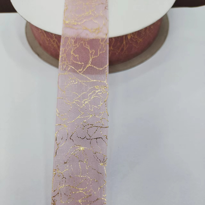 4 Meter SchöNe Gold Stanzen Band Band Spitze trimmen DIY Bestickt für Bogen Tasche Zubehör NäHenne Dekoration