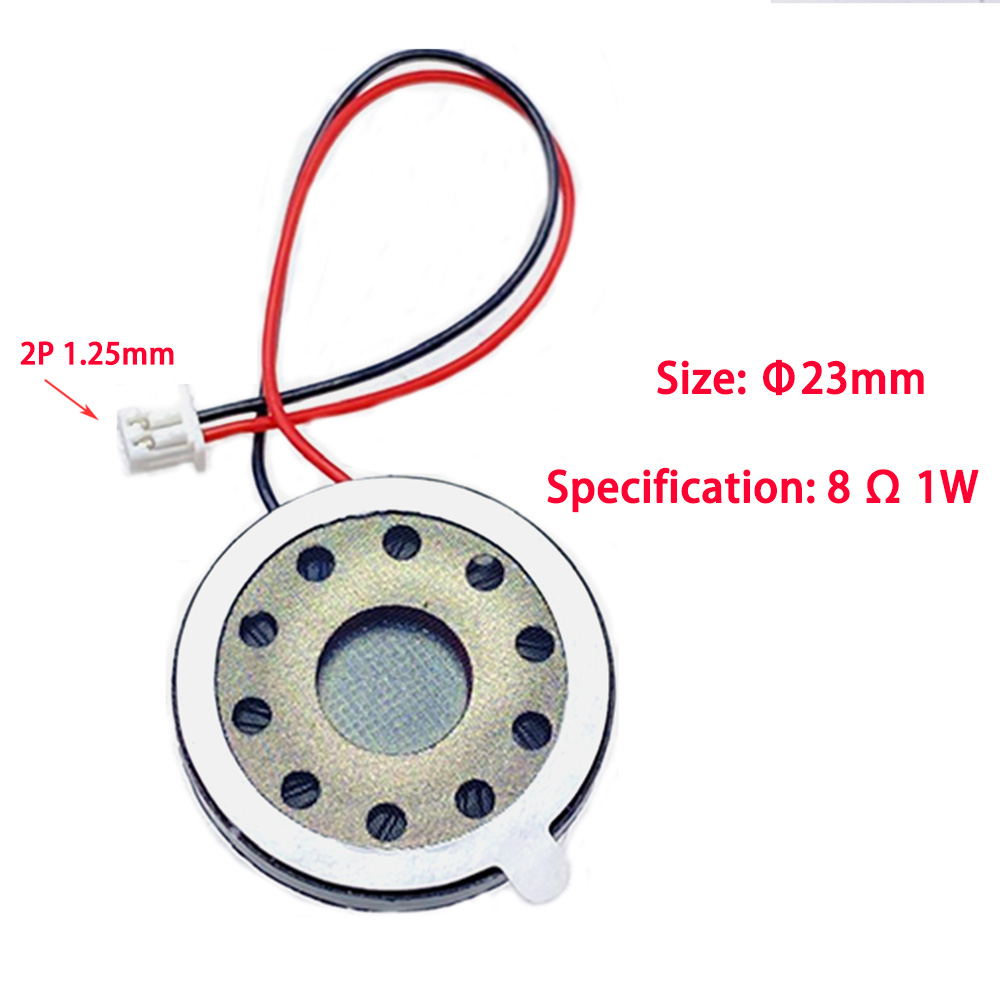 Mini haut-parleur ultra-fin, 8 ohms, 8R, 1w, diamètre 15mm, 18mm, 20mm, 23mm, 25mm, 26mm, haut-parleur pour jouets MP3, téléphones de bricolage