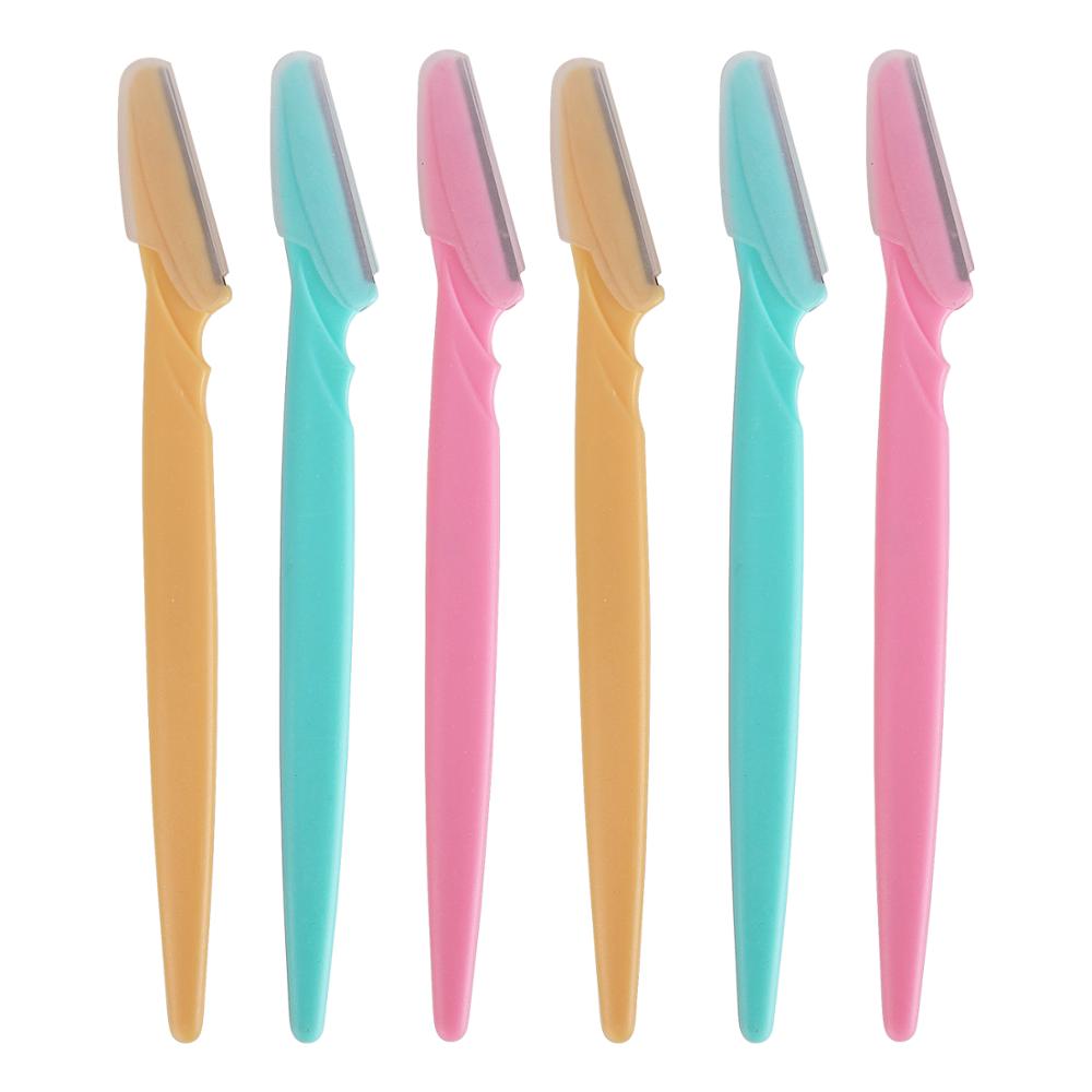 Eyebrow razor plastic shaver blade lip eyebrow tweezers hair removal trimmer hair removal tool: Default Title
