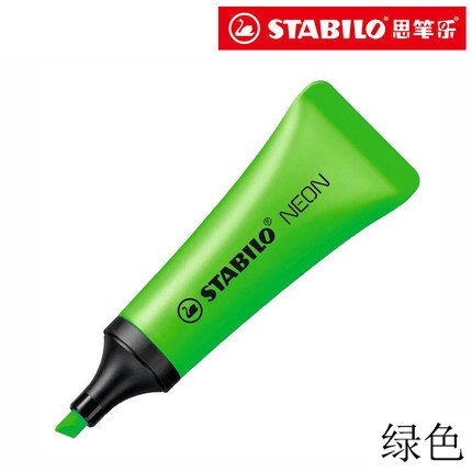 1Pcs STABILO 72 Highlighter Neon Marker PenToothpaste Appearance Large Capacity And Eye-catching Art School Supplies: green 1pcs