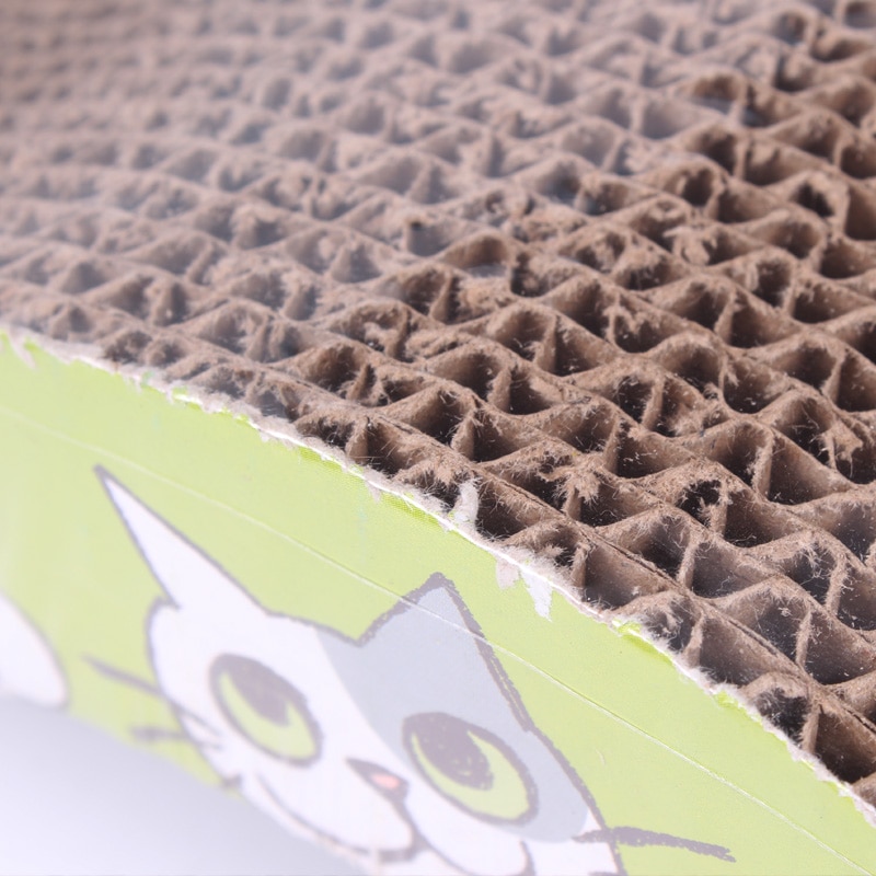 Deluxe Cat Toys Cat Scratch Board Pad Scratching Kitten Corrugated Paper Pad Cats Nail Scraper Mat Mattress Organic Catnip
