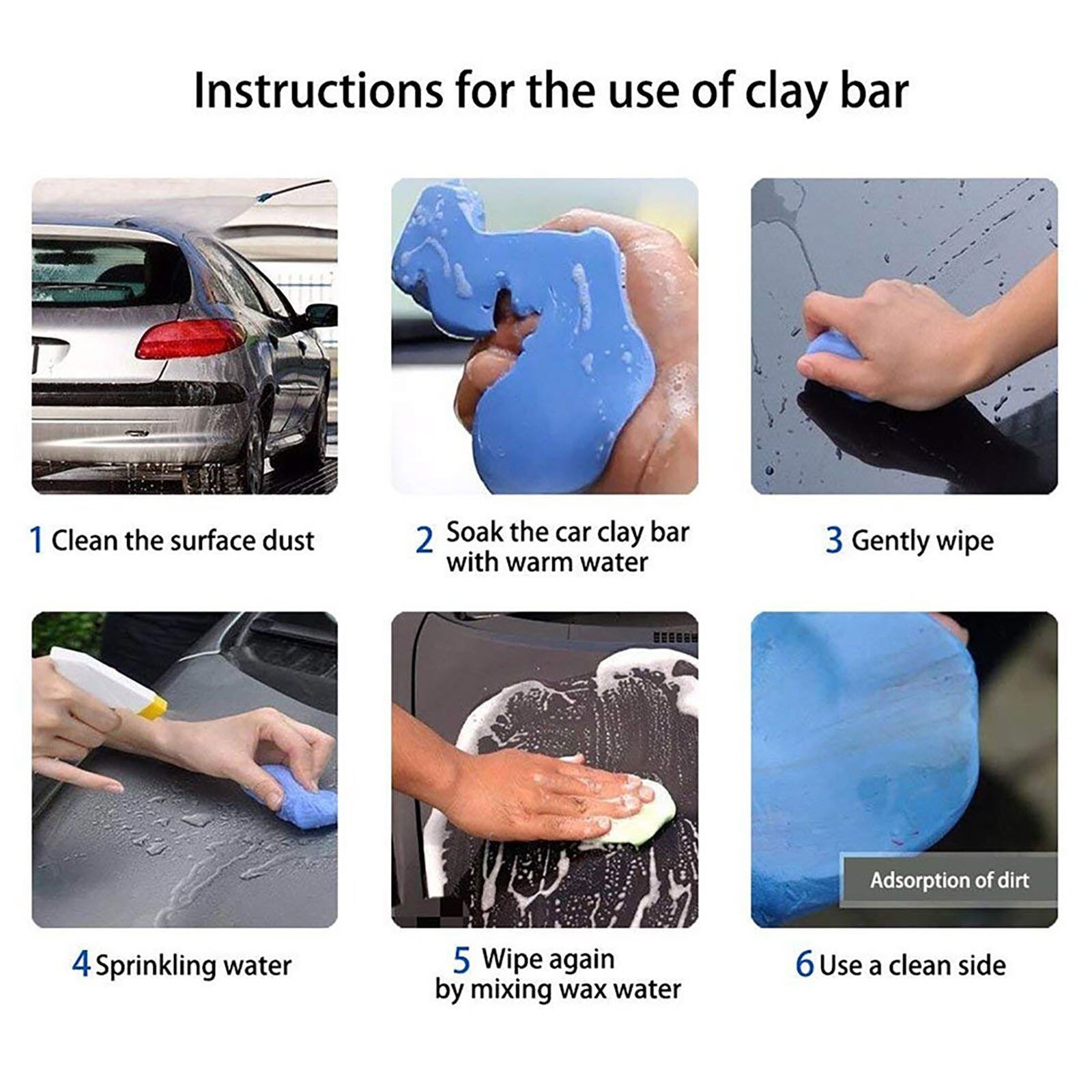 Wash Bar Car Clean bar Cleaning mud Magic Auto Detailing Remove Care Cleaning Tool Car Clean bar Marks Detailing Wash Cleaner