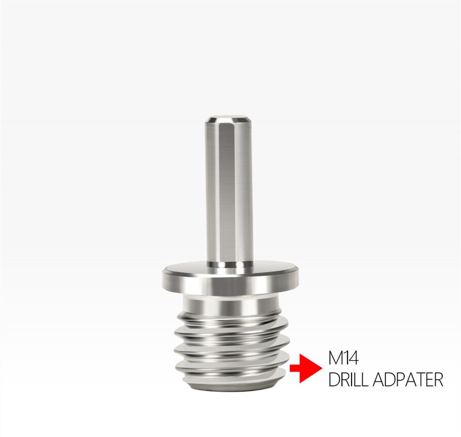 Adaptador de taladro de pulido, adaptador de cambio de rosca, vástago redondo, LIJADORA Orbital, pulidora, almohadilla de lijado, adaptador de taladro M14: M14 Drill Aapter