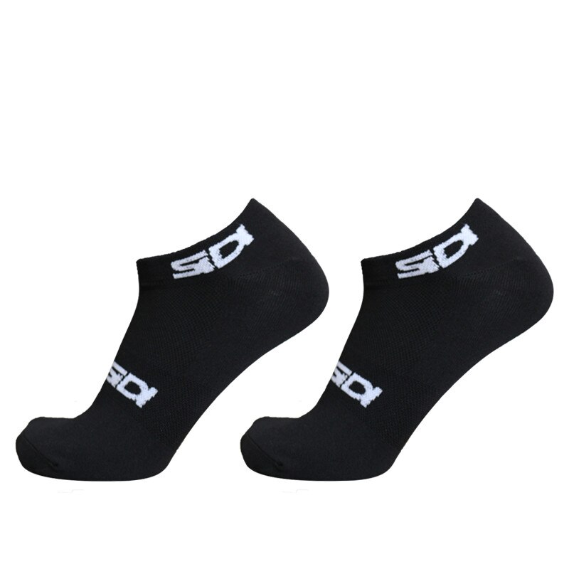 Cycling Socks Sports Breathable Deodorant Men Women Short Socks Calcetines Ciclismo: D1 black
