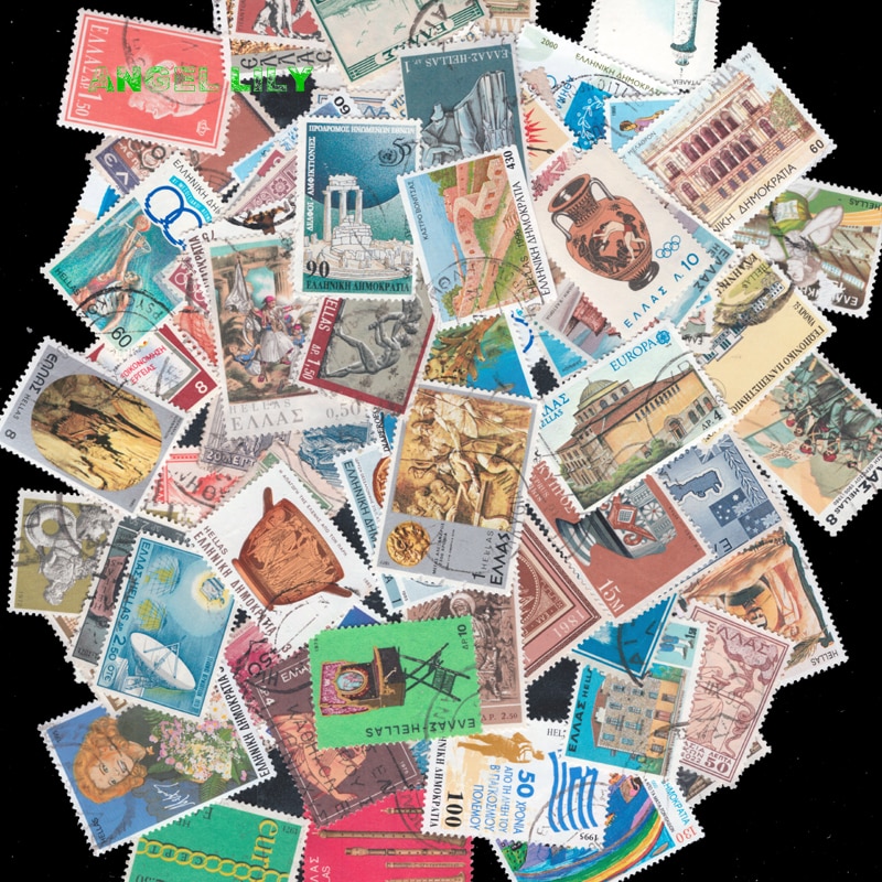 50 stks Alle Verschillende Griekenland Griekse Gebruikt Postzegels Off Papier Voor Collection
