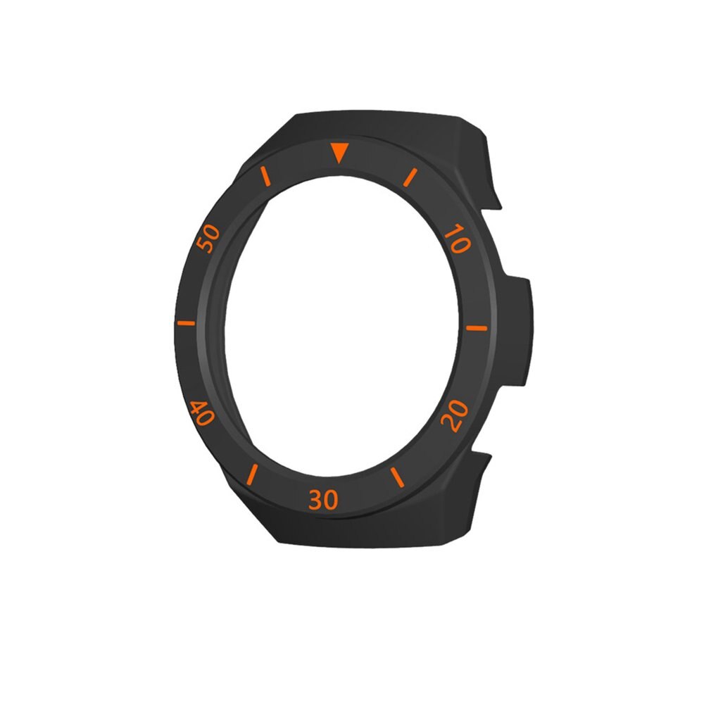 Beschermhoes voor huawei watch  gt 2e, beschermhoes voor huawei watch  gt 2e, volledige beschermhoes: Zwart-oranje