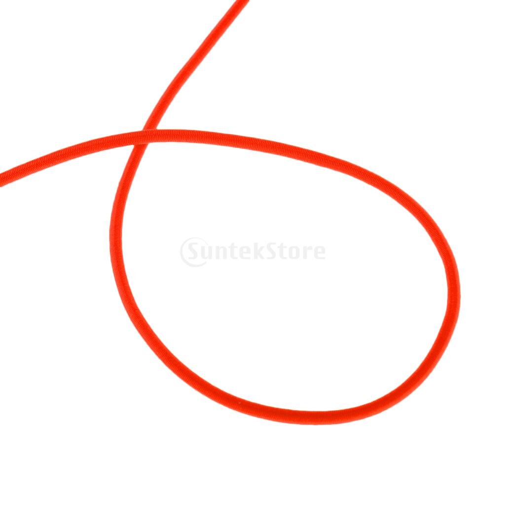 Oranje 3mm 0.5-100m sterke bungee touw schokkoord spanband aanhangwagen boot kajak/vervangende tent opvouwbare staaf elastisch touw