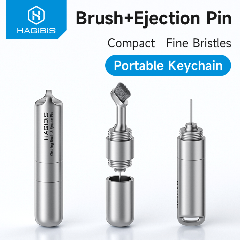 Hagibis SIM-kaarthouder Removal Tool Eject Pin Oordopjes Reinigingsborstel Reset Tools Naaldopener Cleaner Pen Kit voor iPhone Airpods
