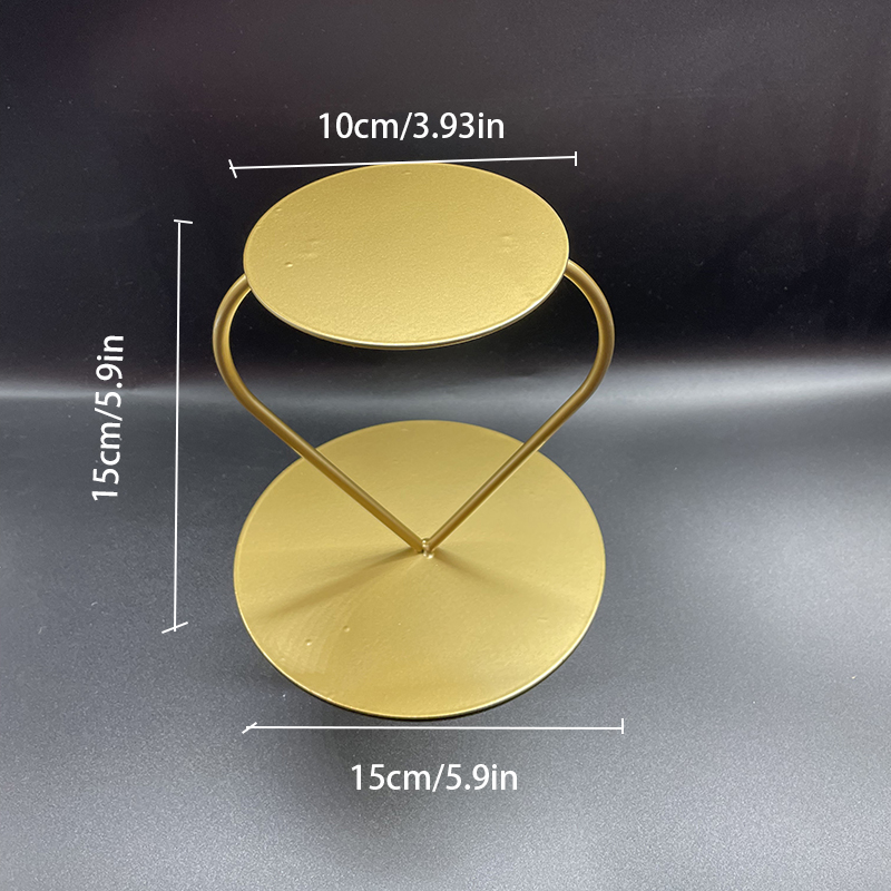 Metal Wedding Birthday Tier Cake Stand Floating Cake Separator Small Cute Party Cake Display Stand: Burgundy