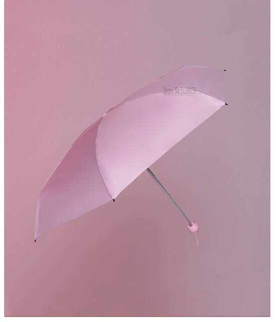 Xiaomi mijia konggu soligt paraply icke-automatisk femvikt belysning paraply män kvinnor anti-uv bärbart strandparasoll: Rosa