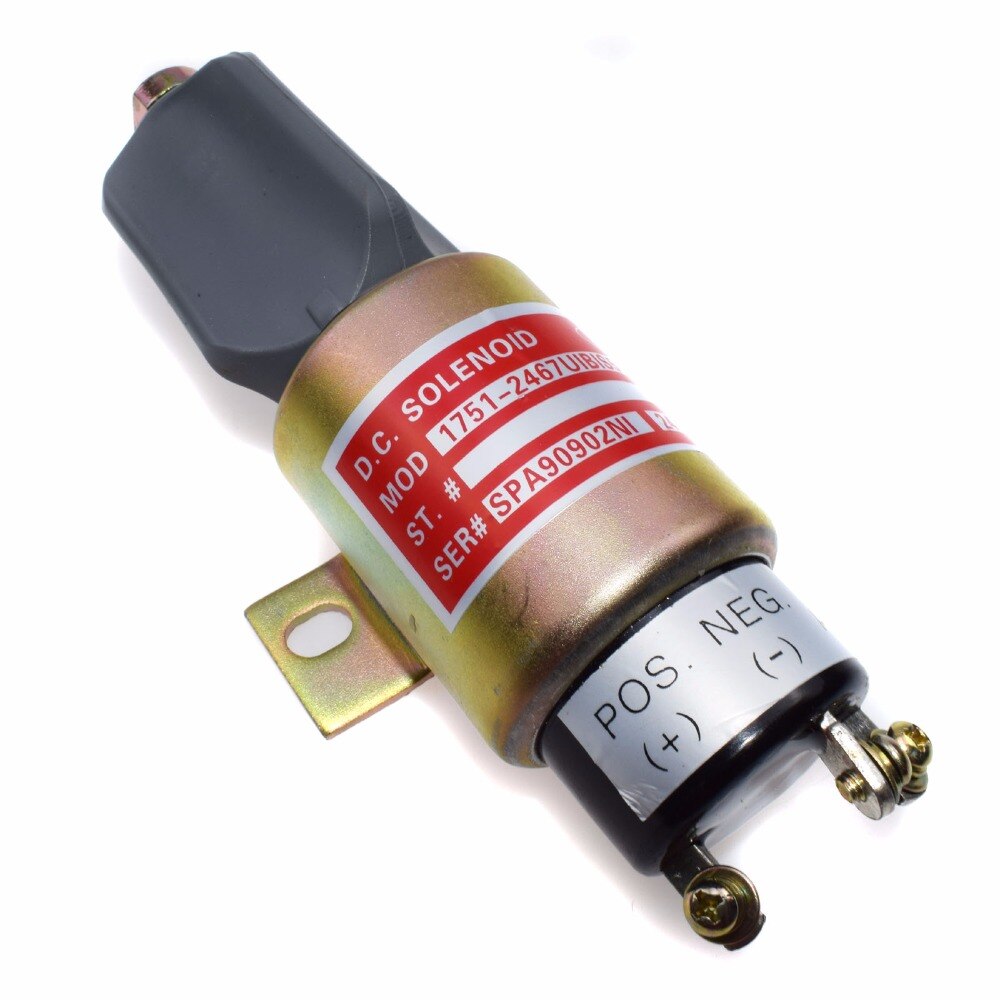 ISANCE Fuel Stop Shut Off Solenoid Valve For Cummins 24V VDC OE# 1751-24E7U1B1S5A , SA-3766-T