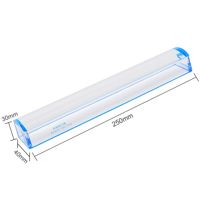5X Rectangular Magnifying Glass 250 mm Column Desktop Magnifier Old People Reading Magnifier for Read Books Newspapers