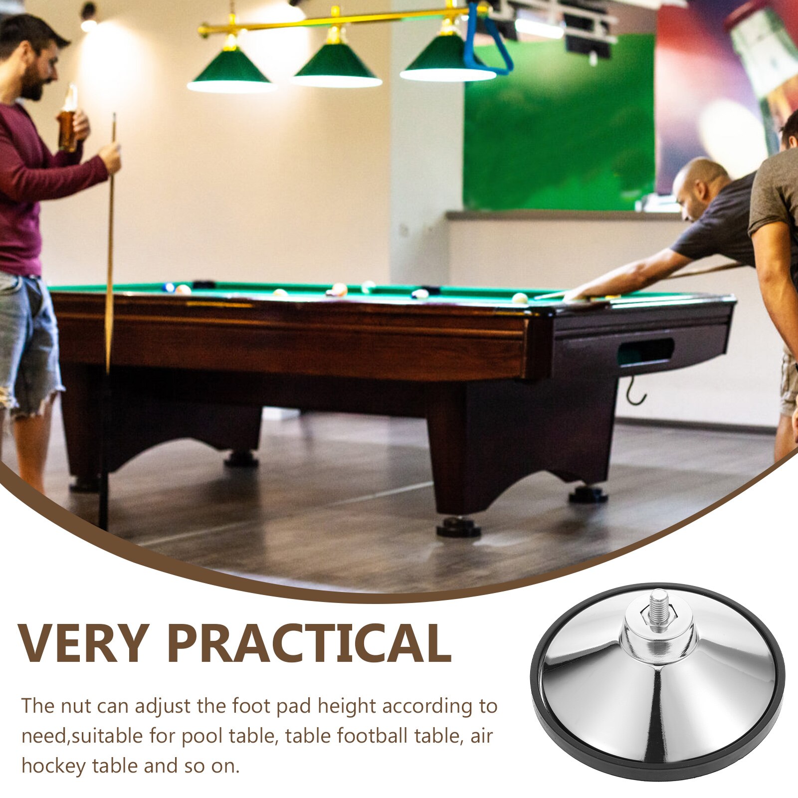 1 Set Household Table Foot Lifting Pad Screw Adjusted Table Foot Elevating Mat