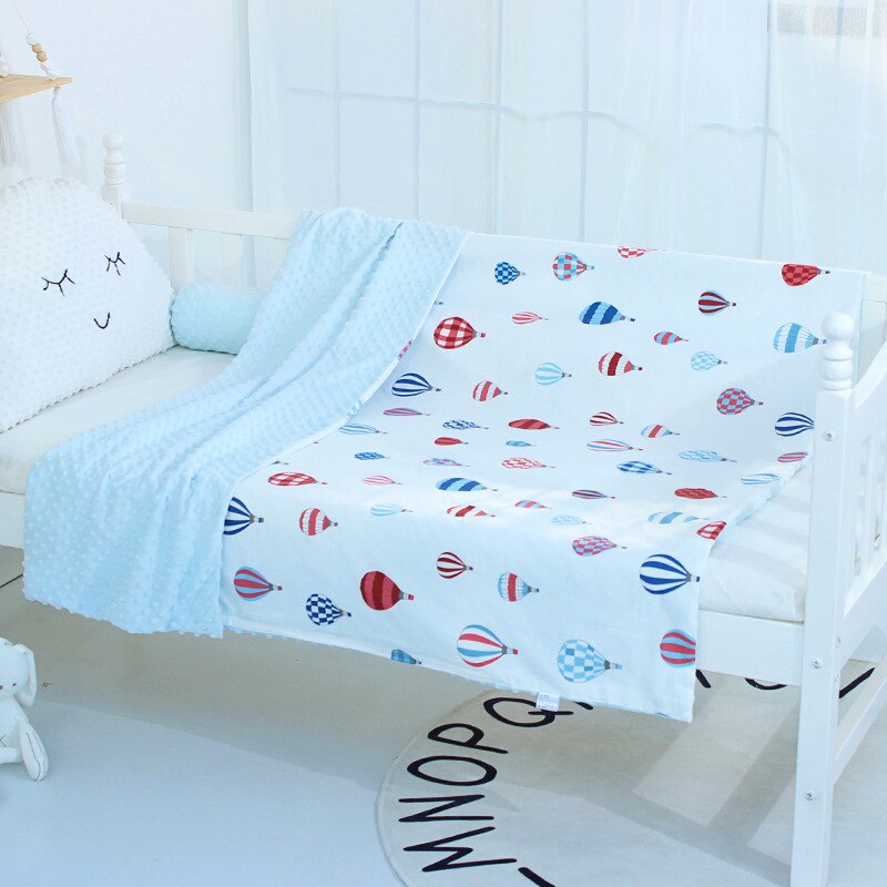 Baby Wieg Quilts Bed Linnen Peas Minky Rustgevende Dekens 100% Katoen Comfort Dekbedovertrek Pasgeboren Beddengoed Set Voor Peuter Zuigeling