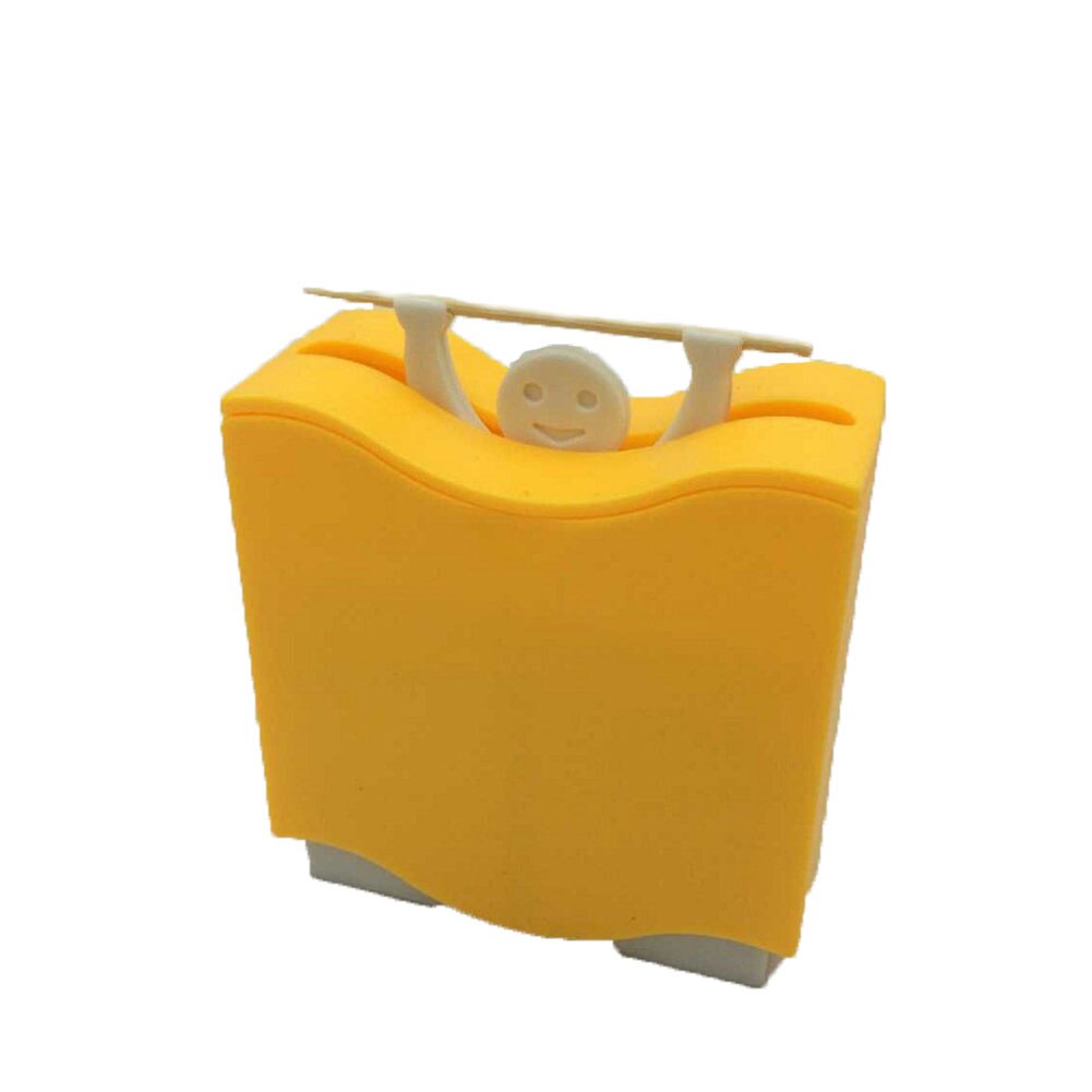Tandpetare hållare 1 pc automatisk tandpetare hållare tecknad hercules box hem container tillbehör