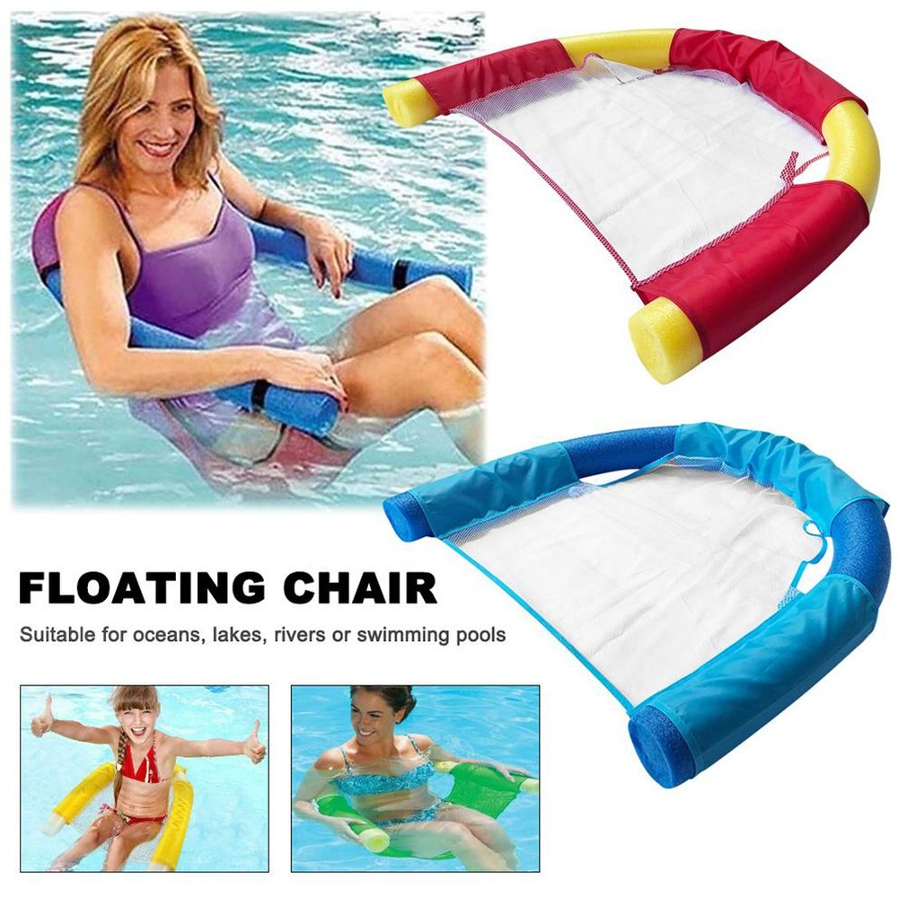 Swimming Floating Chair Pool Child Adult Bed Seat Water Float Ring Light Beach Ring Pool Accessories