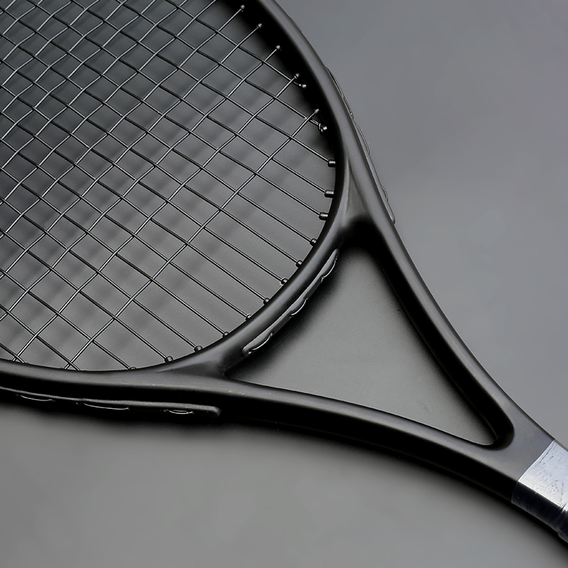 40-55 Lbs Ultralight Zwart Tennis Rackets Carbon Raqueta Tenis Padel Racket Rijgen 4 3/8 Racchetta Tennisracket Racket