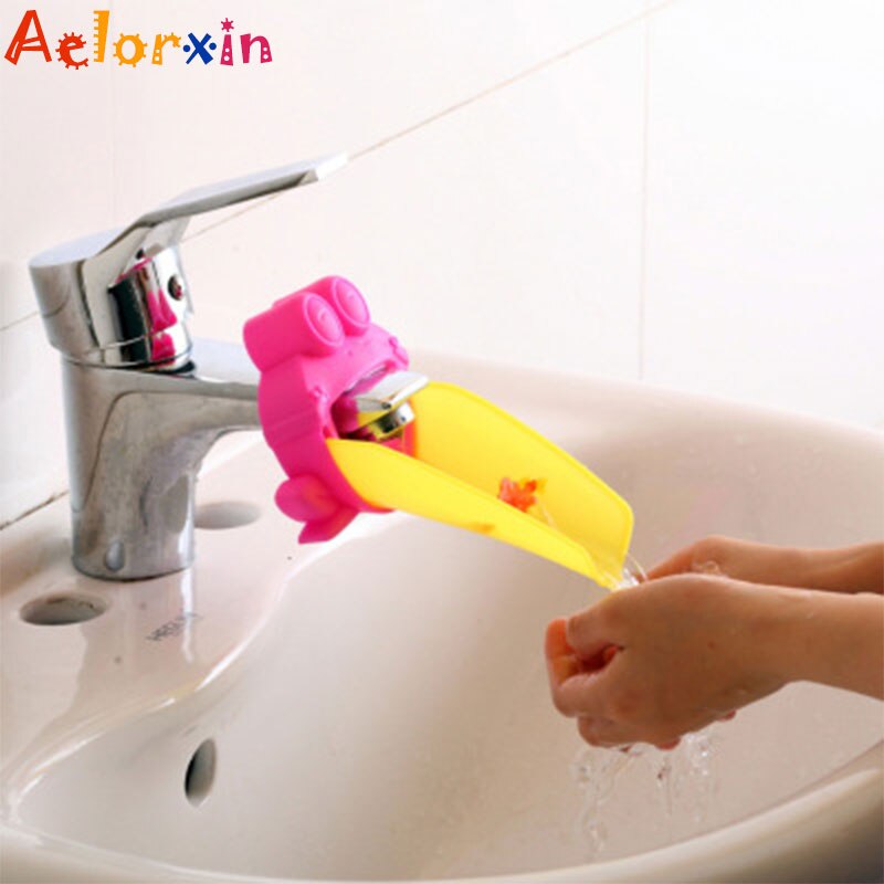 Cartoon Animal Frog Handwashing Tools Extension Of The Water Trough Bathroom Faucet Extension Children&#39;s Guide Sink