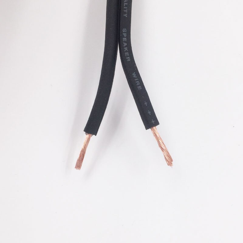 Câble de haut-parleur Hi-Fi de voiture en cuivre pur, câble de haut-parleur OFC 14GA 16GA 18GA, stéréo Hi-Fi/système Audio de voiture violet noir 1m