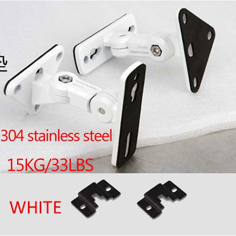 (1pair) GU8T GU15 universal 304 stainless steel alloy sound SPEAKER WALL bracket mount Audio stand hanger Load 10kg 22lbs