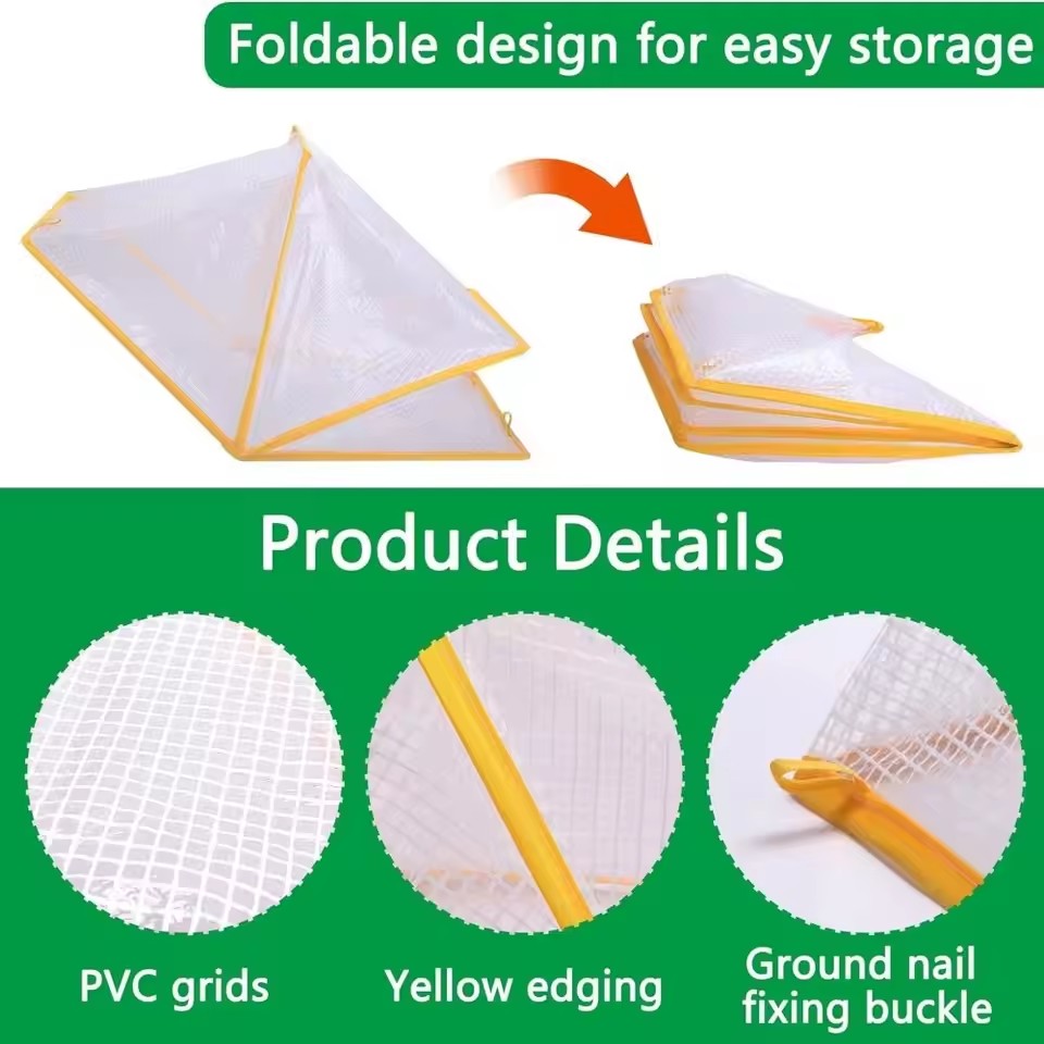 Row Accelerator Greenhouse Accelerator Cover Foldable Protect Plants Plant Protector Reusable Plant Net Cage