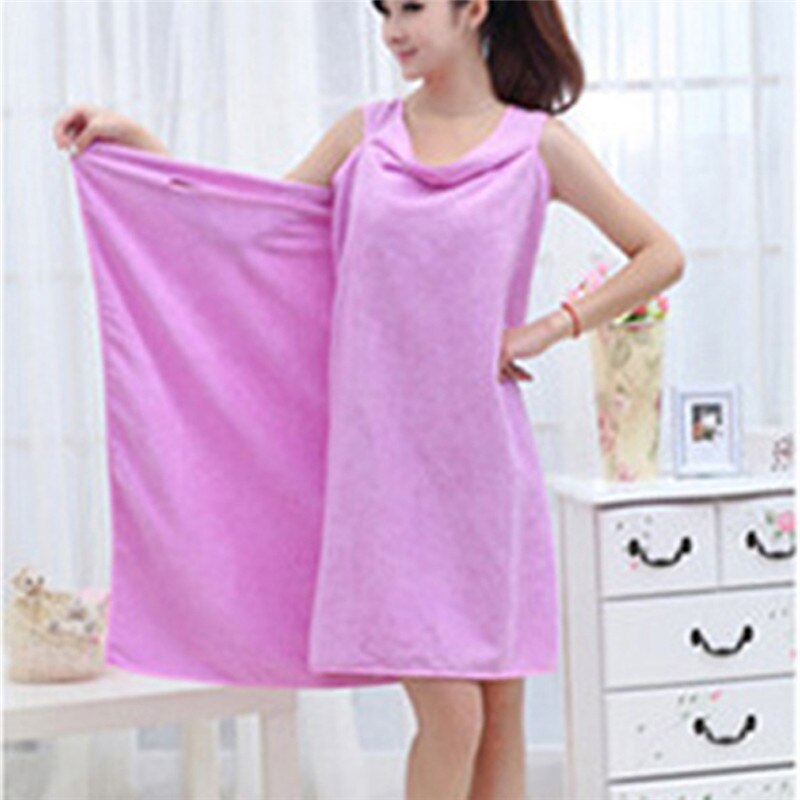 Largest supplier Women Microfiber Body Towel Wrap Bath Shower SPA Body Robe Towel Wrap: purple