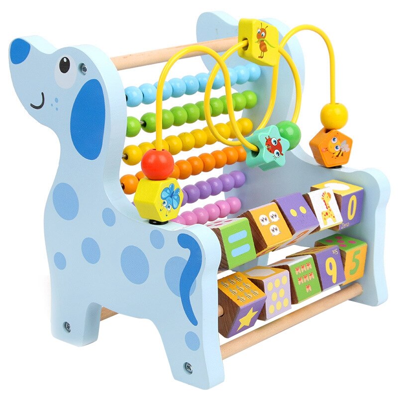 Wooden Mathematics Bead Calculation Frame Abacus Toys Early Learning Teaching Aids Educational Toys