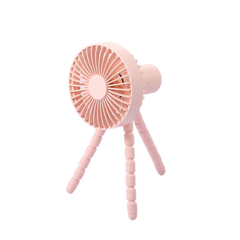 Portable Tripod Fan Air Cooler Fan Rechargeable Mini Fan Cooling 3-speed Adjustable Fan With1800mAh Battery For Travel Home: 02