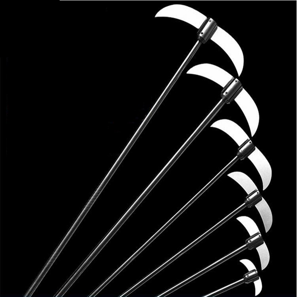 1pc stainless steel two-leaf folding crescent blade propeller crooked paddle suitable for glass flask,Used in lab mixing tools