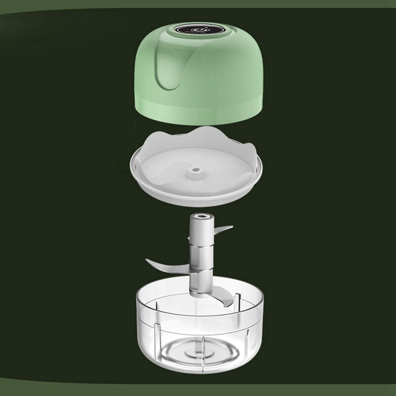 Mini presse-ail électrique sans fil USB de 250Ml, hachoir à légumes, à Chili, à viande, outil de cuisine