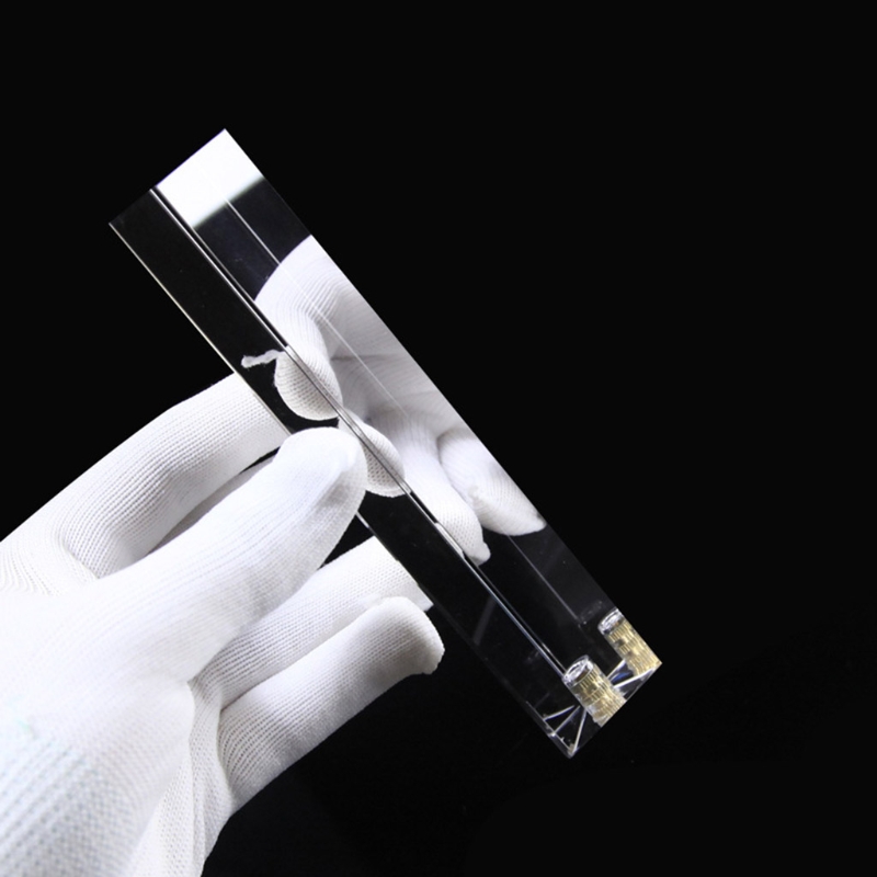 K9 Optical Glass Triangular Prism Stand Photography Triangular Prism 1/4 Thread