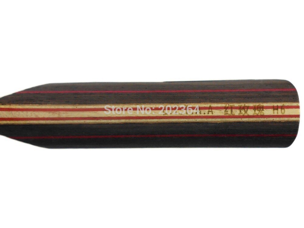 Sanwei H6 (H-6, H 6) Red Rosewood (7-madeira Compensada) Ataque + Loop OFF + Ténis de Mesa Lâmina para Raquete de Pingue-pongue