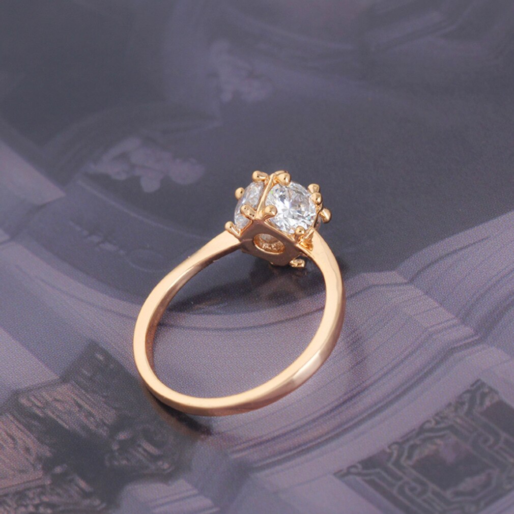 Weibliche Hochzeit Ring Klassische Glänzende Platz Zirkon Metall verdrehte dünn-Finger-Ring Für Frau Hochzeit Schmuck
