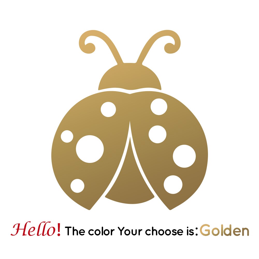 Free Shiping Love Wall Sticker Home Decoration For Bedroom Living Room Decor Wall Stickers Mural Vinyl Decorative Wallpaper: Gold