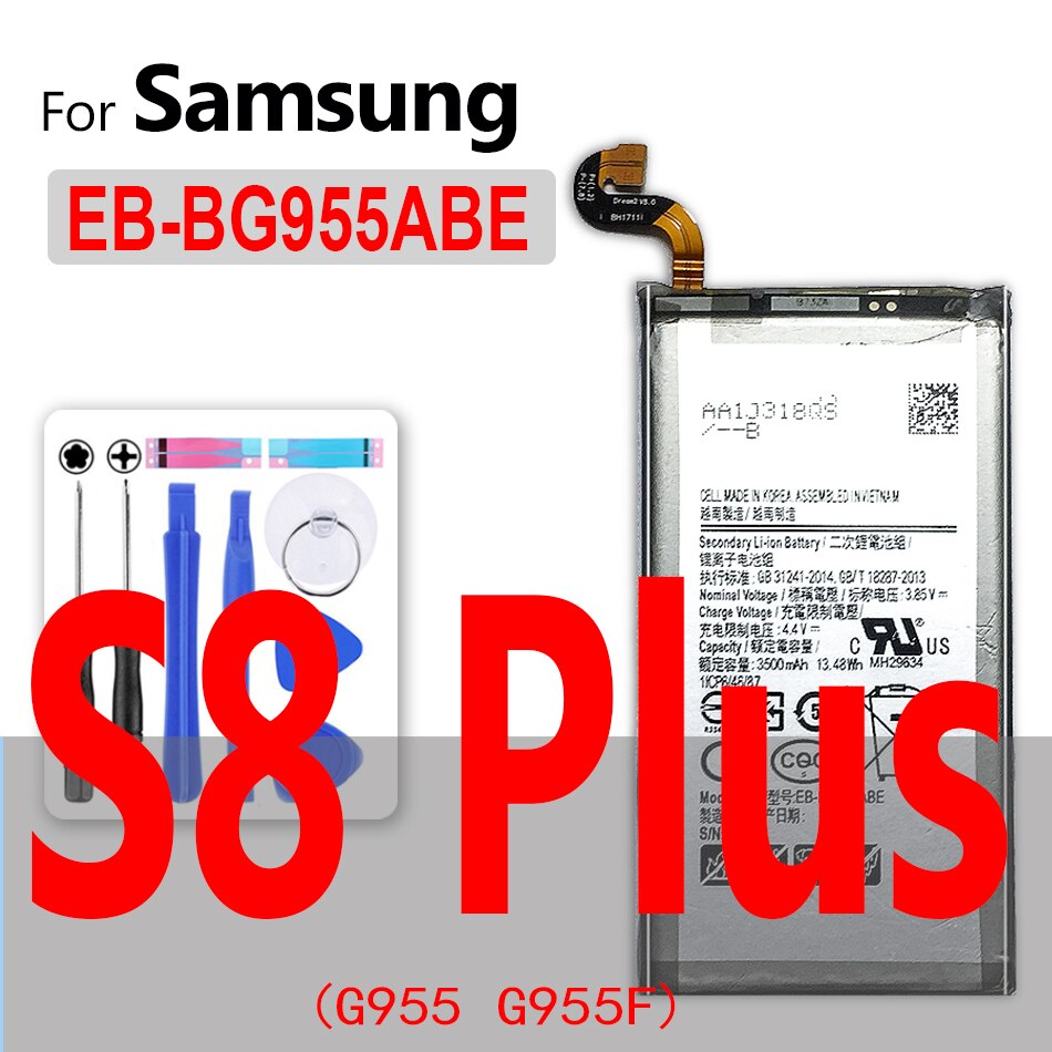 For Samsung S5 S6 S7 Edge S8 S9 Plus Battery For Galaxy S3 S4 mini SM G900 G900S G900I G900F G900H G930F G950 EB-BG900BBE Batery: EB-BG955ABE