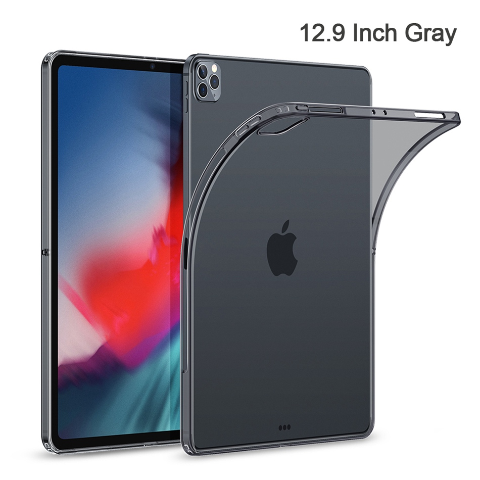 Ultra Dünne Klarer fallen Für iPad Profi 11 12,9 Zoll fallen Silikon transparent TPU Abdeckung Für NEUE iPad Profi 12,9 fallen Coque Fundas: Pro 12.9 Zoll grau