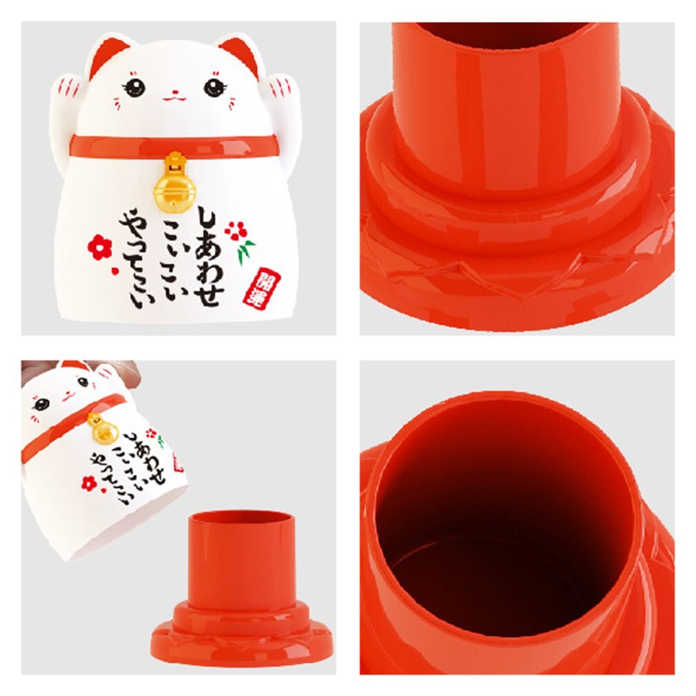 China lucky cat toothpick dispenser box holder Plastic storage boxes living room kitchen Accessories home Feng Shui decorative