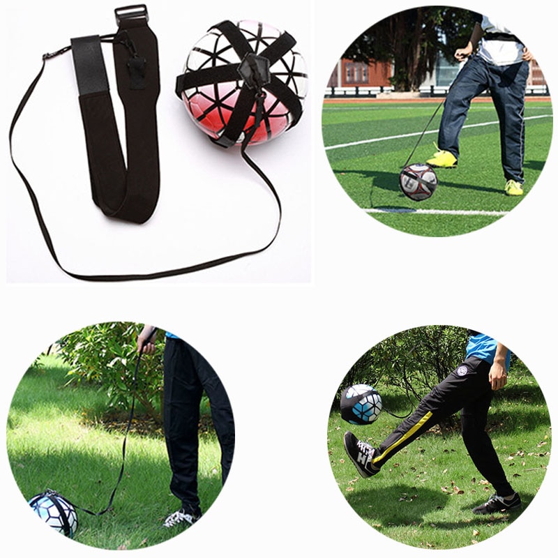 Fodbold træning bælte talje bælte kontrol færdigheder fodbold træning hjælpemiddel udstyr justerbar fodbold traing bælte