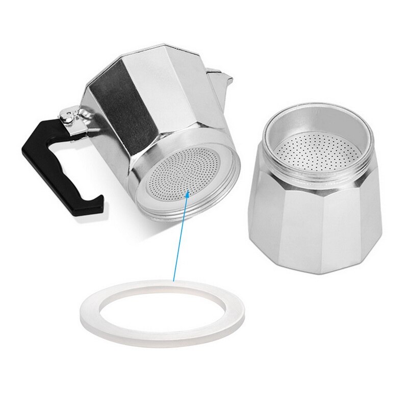 Mælkehvid fleksibel pakningsring til vaskemaskine til moka-pot silikoneforsegling espresso  hg4840-hg4843