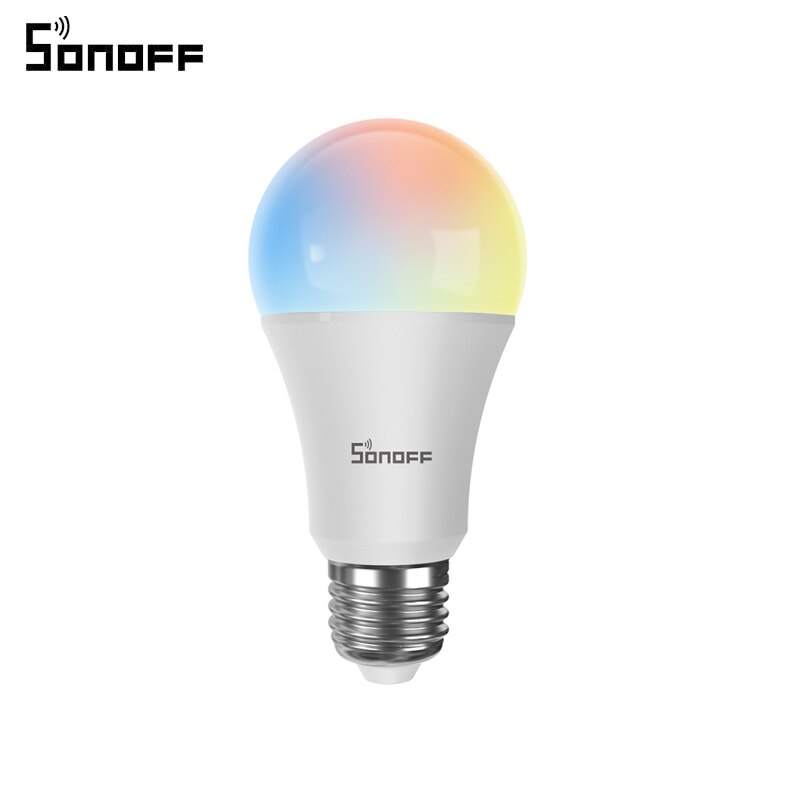 1/2/3/4 pces sonoff wifi inteligente lâmpada led e27 regulável rgb lâmpada de luz 9w lâmpadas ewelink app kits de automação funciona com alexa google: 1Pcs
