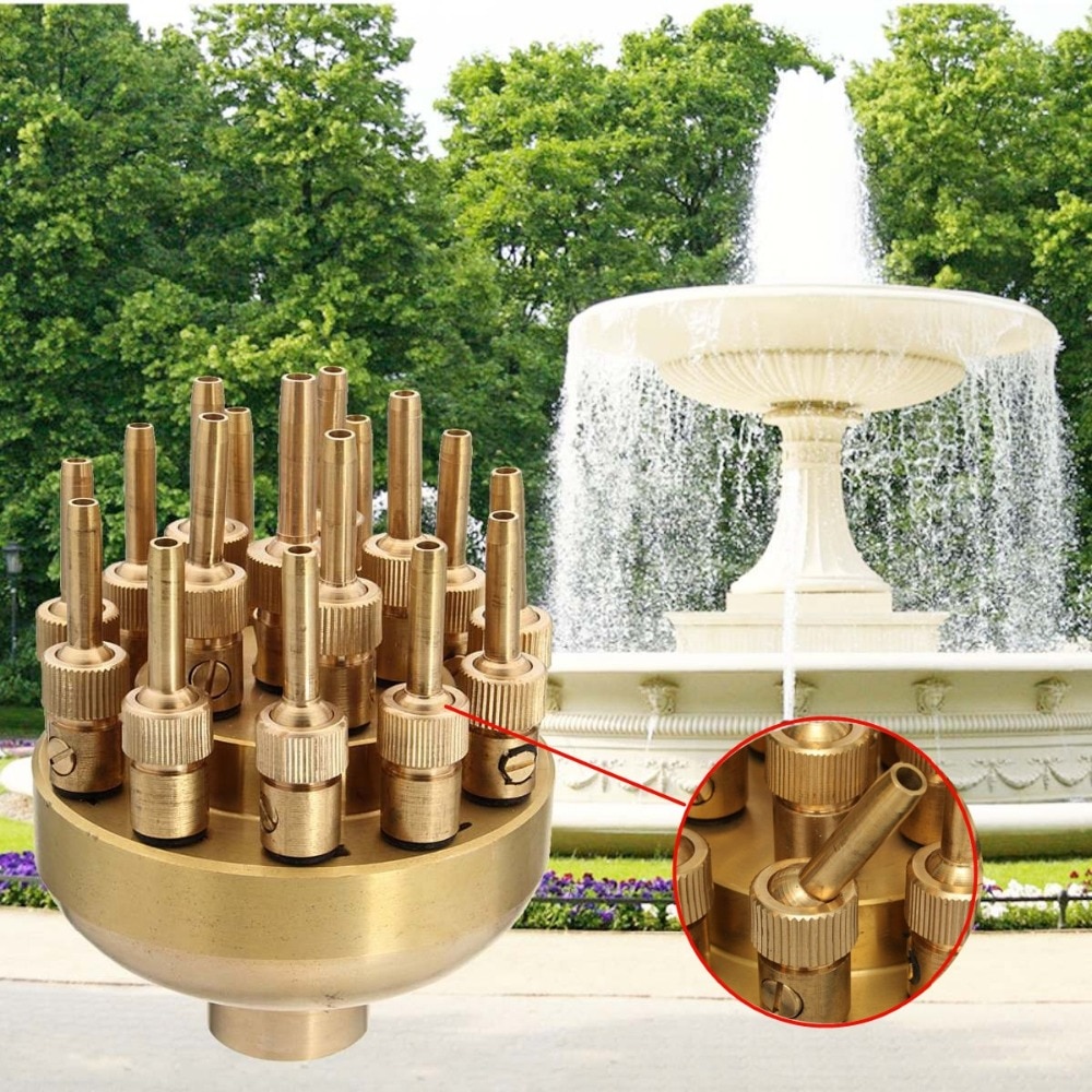 1.2 " 3 lag springvand dyse 17 sprinkler spray hoved dam pool messing til haven