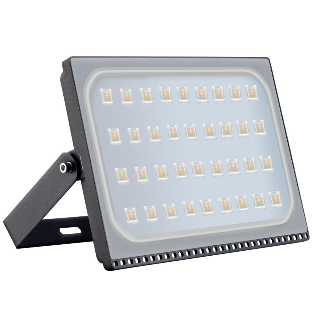 200W LED Flood Light SMD Outdoor Light Warm White 110V Ultra-thin IP65 Waterproof Energy Saving Spotlight For Garden Yard