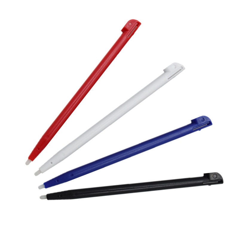 4 pcs game console mobiele Touch pen voor 2DS slots hard plastic stylus zwart rood blauw wit