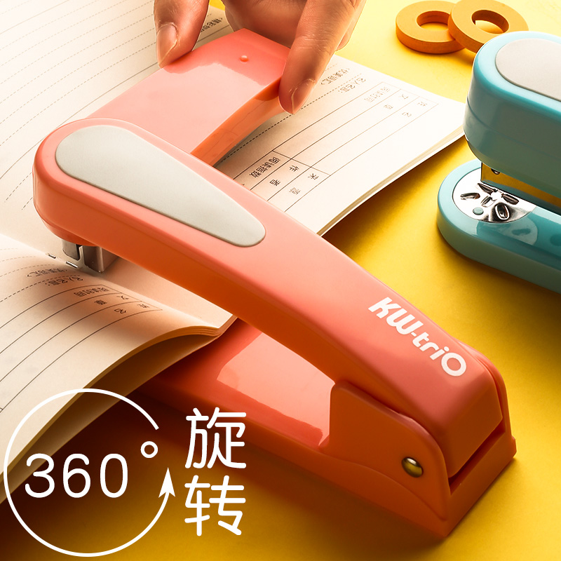 360 Rotation Stapler With Manual Rotation Heavy-Duty Staplers For Office Bookbinding Supplies,Labor-saving Bookbinding